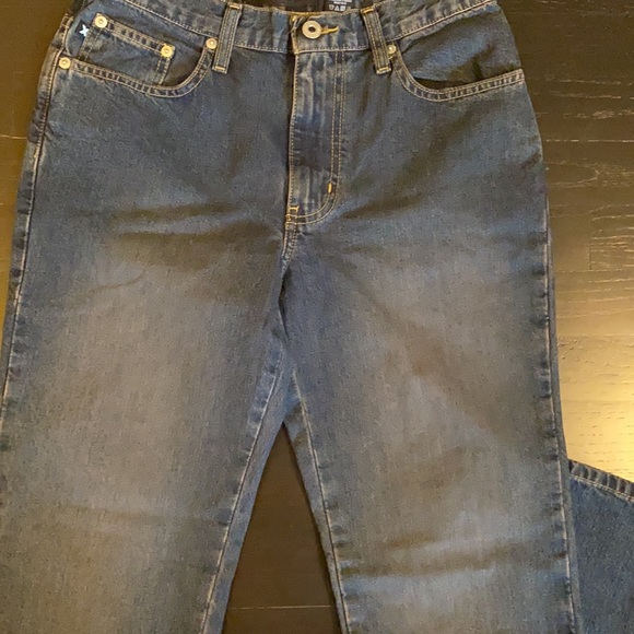 EXPRESS Bootcut Jeans Sz 5/6 Faded Look Front And Back - Picture 6 of 7